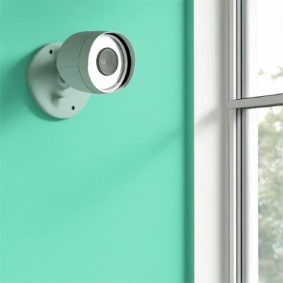 Gulfport vivint camera facing a window
